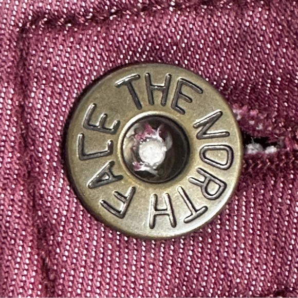 The North Face size 10 jeans, brick color, cotton blend, ankle, spring, autumn - Picture 5 of 16
